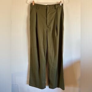 Urban Outfitters Olive Wide Leg Trouser Women's Large